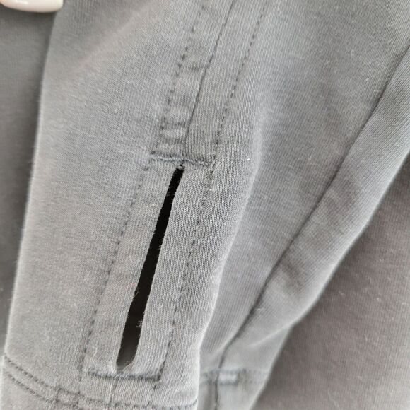 Lululemon "That's A Wrap" French Terry Tunic Jacket Size 4 Black Asymmetrical - Picture 7 of 11